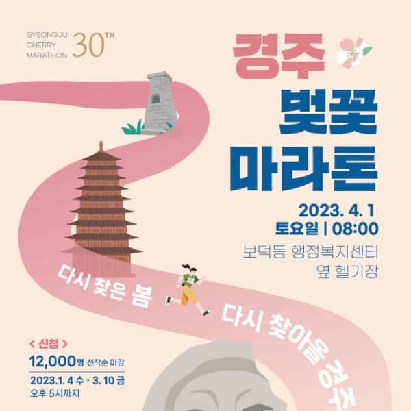 Gyeongju Cherry Blossom Marathon Korea