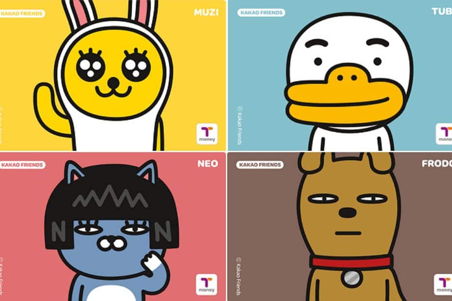 Kakao Characters from Korean App