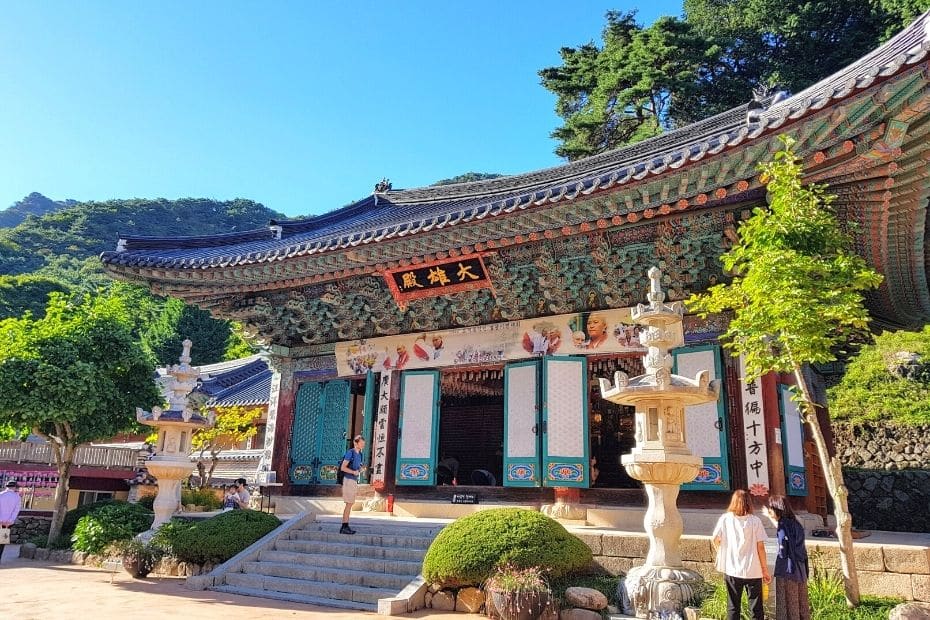 Korean temple during summer in Korea