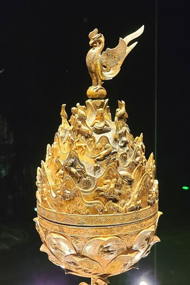 Gilt-bronze Incense Burner of Baekje in Buyeo National Museum
