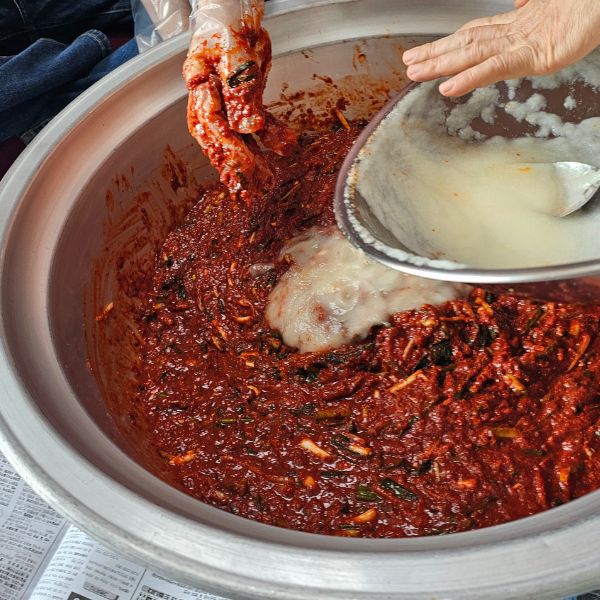 Marinade for kimchi making