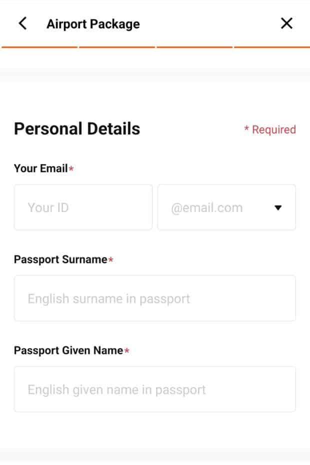 Personal Details For WOWPASS App