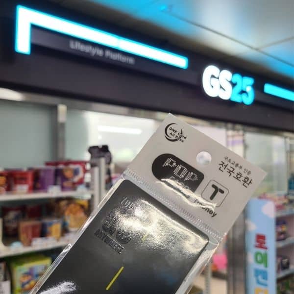 T-Money Card a Korean Convenience Store