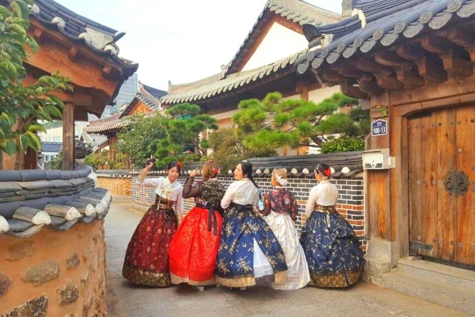 Wearing hanbok, one of the unique Korean experiences that should be on your Korea bucket list