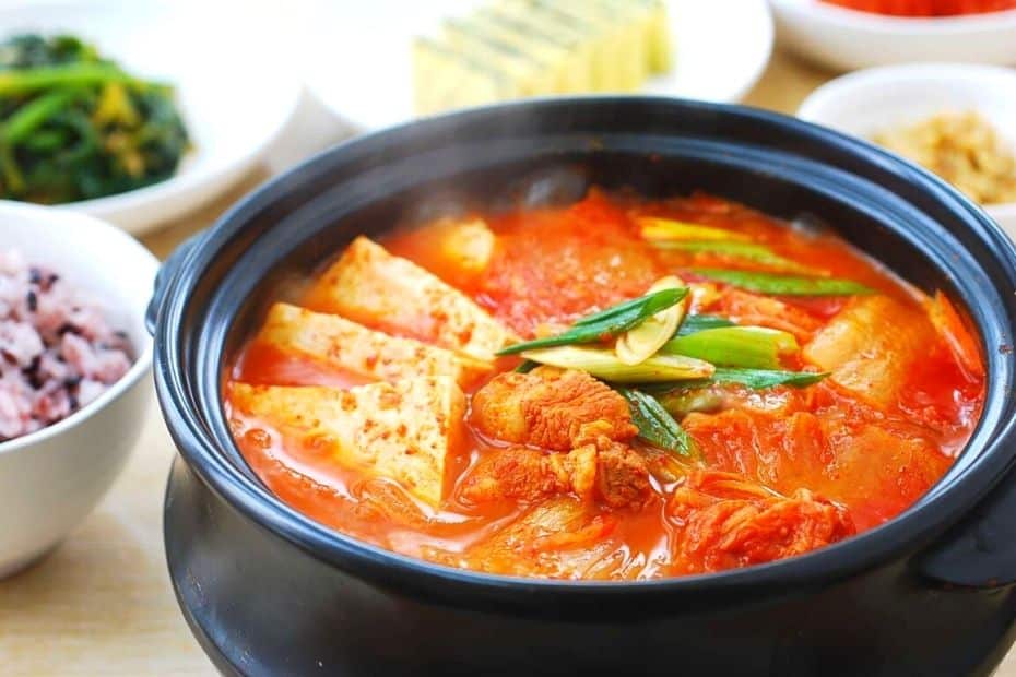 Kimchi jjigae - a traditional Korean dish