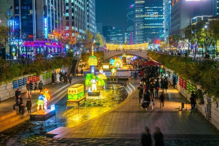 Winter illuminations in Seoul